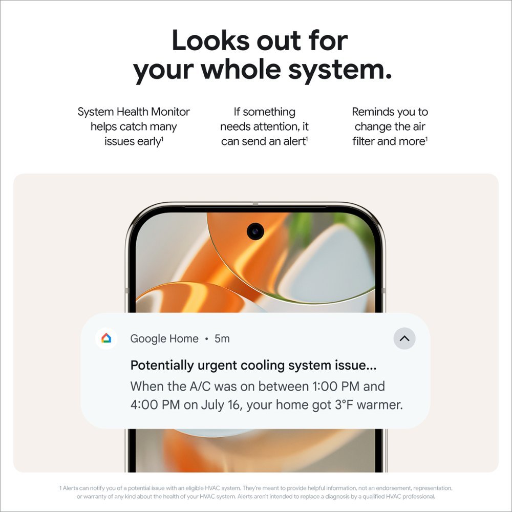 Nest 4th Generation PRO Learning Thermostat 3H/2C, with Nest Temperature Sensor (2nd gen) GA05560-US